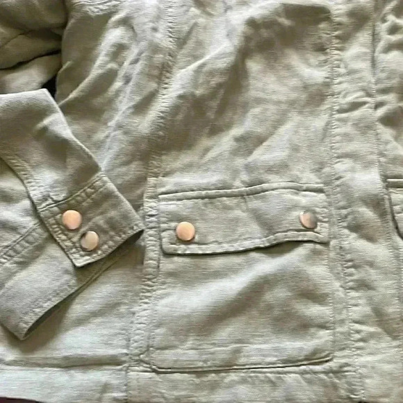 Christian Siriano Linen light jacket with snaps XL - Picture 6 of 6